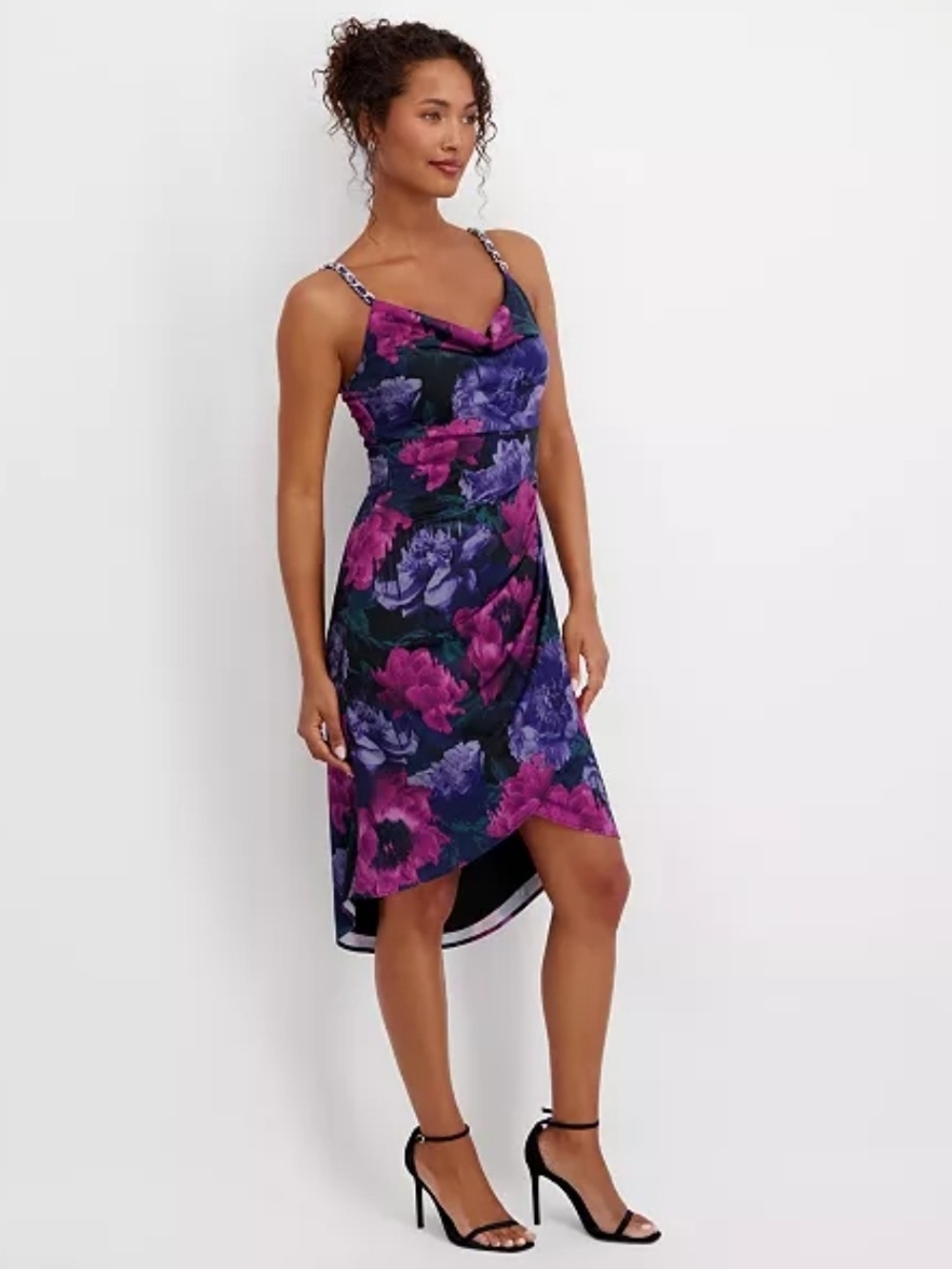 NWT Siena Cowl Neck High-low Dress